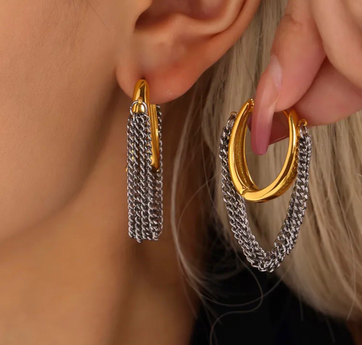 Gia Gold & Silver Earrings